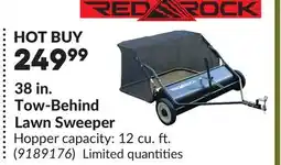 Princess Auto 38 in. Tow-Behind Lawn Sweeper offer
