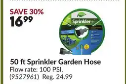 Princess Auto 50 ftSprinkler Garden Hose offer