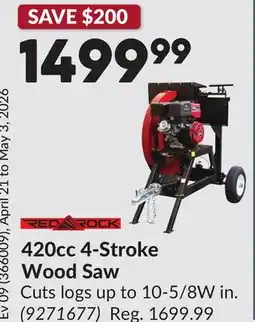 Princess Auto 420cc 4-Stroke Wood Saw offer