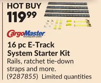 Princess Auto 16 pc E-Track System Starter Kit offer