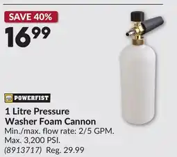 Princess Auto 1 Litre Pressure Washer Foam Cannon offer