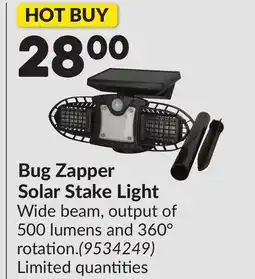 Princess Auto Bug Zapper Solar Stake Light offer