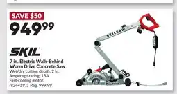 Princess Auto 7 in. Electric Walk-Behind Worm Drive Concrete Saw offer