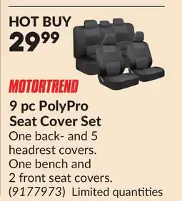 Princess Auto 9 pc PolyPro Seat Cover Set offer