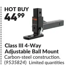 Princess Auto Class III 4-Way Adjustable Ball Mount offer