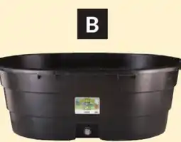 Princess Auto Black Oval Poly Stock Tanks, 75 Gallon offer