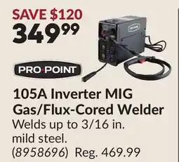 Princess Auto 105A Inverter MIG Gas/Flux-Cored Welder offer