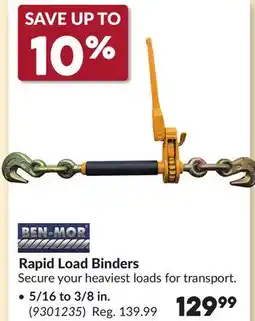Princess Auto 5/16 to 3/8 in. Rapid Load Binders offer