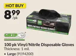 Princess Auto 100 pk Vinyl/Nitrile Disposable Gloves offer