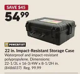 Princess Auto 22 in. Impact-Resistant Storage Case offer