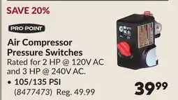 Princess Auto Air Compressor Pressure Switches offer