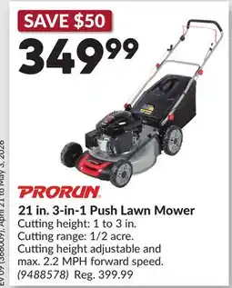 Princess Auto 21 in. 3-in-1 Push Lawn Mower offer