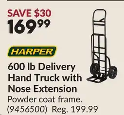 Princess Auto 600 lb Delivery Hand Truck with Nose Extension offer
