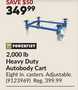 Princess Auto 2,000 lb Heavy Duty Autobody Cart offer