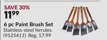 Princess Auto 6 pc Paint Brush Set offer