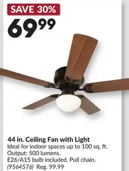 Princess Auto 44 in. Ceiling Fan with Light offer