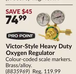 Princess Auto Victor-Style Heavy Duty Oxygen Regulator offer