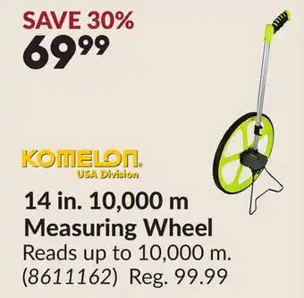 Princess Auto 14 in. 10,000 m Measuring Wheel offer