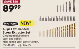 Princess Auto 40 pc Left-Handed Screw Extractor Set offer