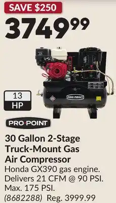 Princess Auto 30 Gallon 2-Stage Truck-Mount Gas Air Compressor offer