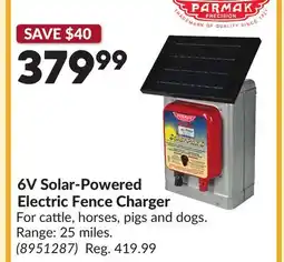 Princess Auto 6V Solar-Powered Electric Fence Charger offer