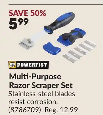 Princess Auto Multi-Purpose Razor Scraper Set offer