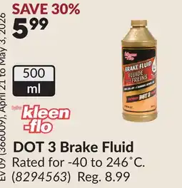 Princess Auto DOT 3 Brake Fluid offer