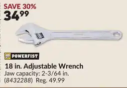 Princess Auto 18 in. Adjustable Wrench offer