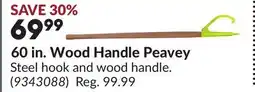 Princess Auto 60 in. Wood Handle Peavey offer