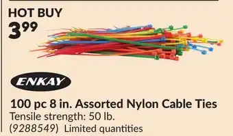 Princess Auto 100 pc 8 in. Assorted Nylon Cable Ties offer