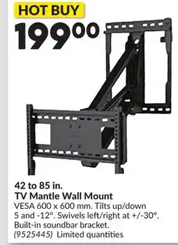 Princess Auto 42 to 85 in. TV Mantle Wall Mount offer