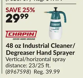 Princess Auto 48 oz Industrial Cleaner/ Degreaser Hand Sprayer offer