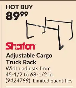 Princess Auto Adjustable Cargo Truck Rack offer