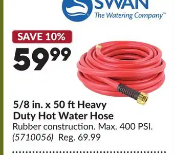 Princess Auto 5/8 in. x 50 ftHeavy Duty Hot Water Hose offer