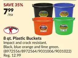Princess Auto 8 qt. Plastic Buckets offer