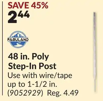 Princess Auto 48 in. Poly Step-In Post offer