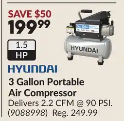 Princess Auto 3 Gallon Portable Air Compressor offer