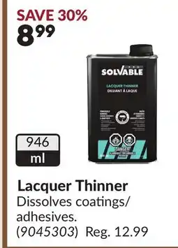 Princess Auto Lacquer Thinner offer