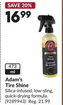 Princess Auto Adam's Tire Shine offer