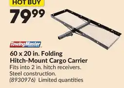 Princess Auto 60 x 20 in. Folding Hitch-Mount Cargo Carrier offer