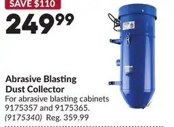 Princess Auto Abrasive Blasting Dust Collector offer