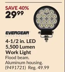 Princess Auto 4-1/2 in. LED 5,500 Lumen Work Light offer