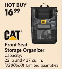 Princess Auto Front Seat Storage Organizer offer