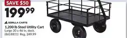 Princess Auto 1,200 lb Steel Utility Cart offer