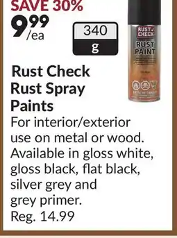 Princess Auto Rust Check Rust Spray Paints offer