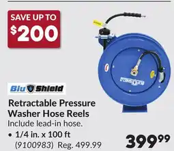 Princess Auto Retractable Pressure Washer Hose Reels 1/4 in. x 100 ft offer