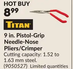 Princess Auto 9 in. Pistol-Grip Needle-Nose Pliers/Crimper offer