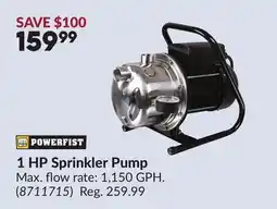 Princess Auto 1 HP Sprinkler Pump offer