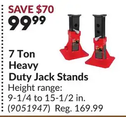 Princess Auto 7 Ton Heavy Duty Jack Stands offer