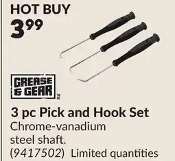 Princess Auto 3 pc Pick and Hook Set offer